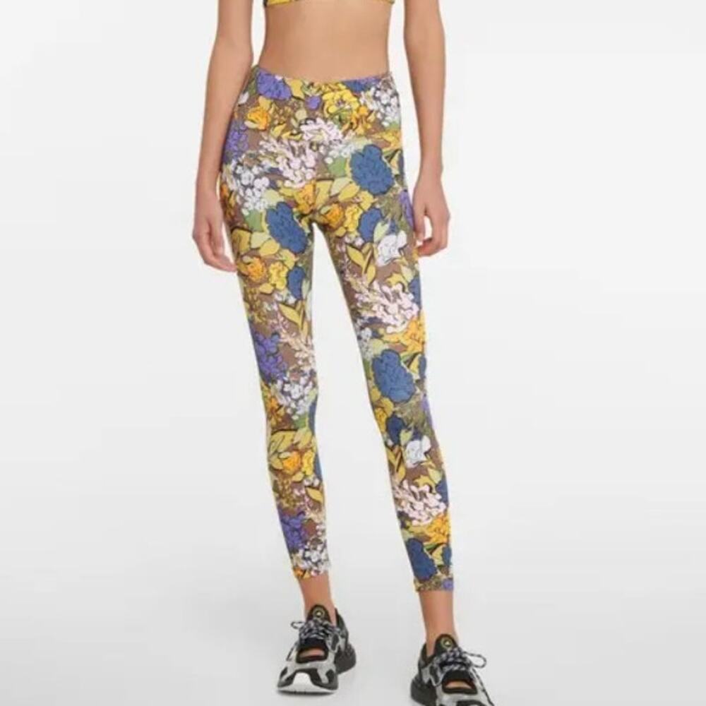 Tory Sport Women’s Floral‎ Printed Weightless 7/8 Leggings Workout Size S Multi